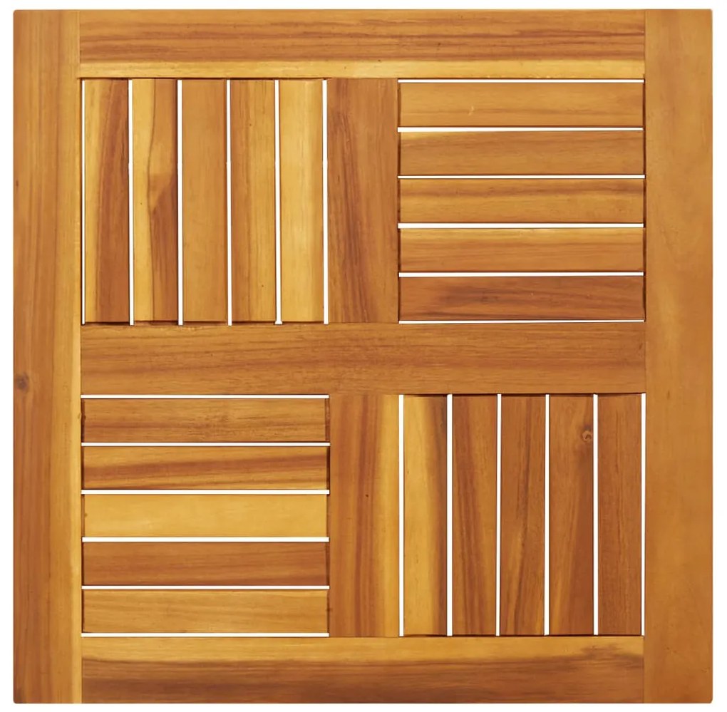 4004254 vidaXL Плот за маса, 60x60x2 см, квадратен, акациево дърво масив