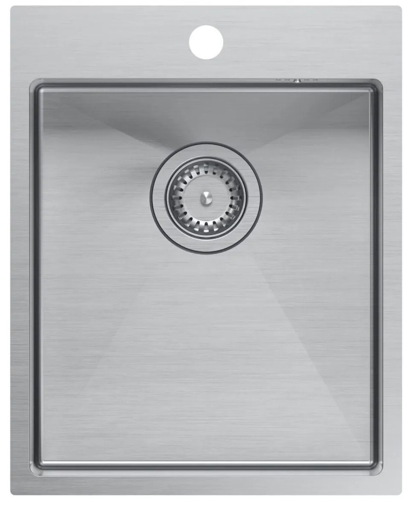 Стоманена мивка RUSSEL 90 BRUSH NICKEL