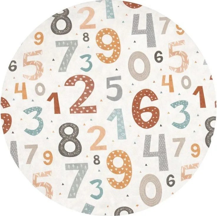 Детско килимче за игра подходящо за пране ø120 cm Happy Numbers – Mila Home