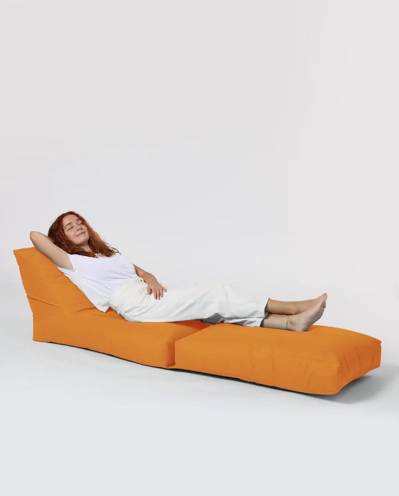 Градински пуф Siesta Sofa Bed Pouf, цвят Оранжев