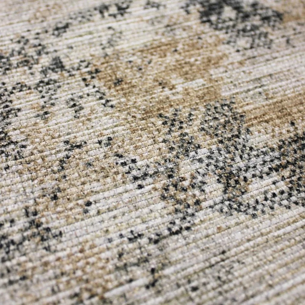 Сиво-бежов килим подходящ за пране 115x170 cm Lila Abstract – Flair Rugs