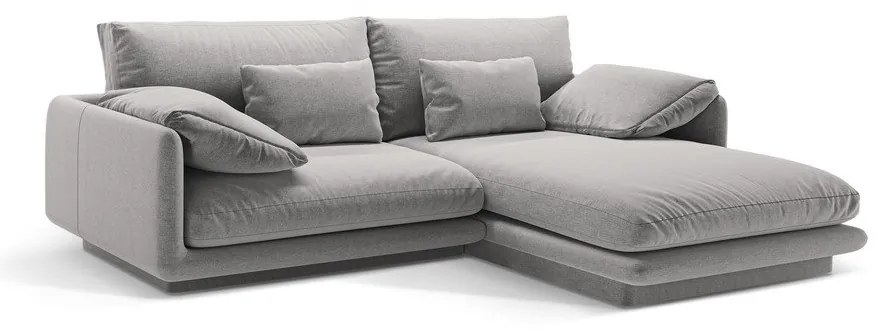 Светлосив ъглов диван (десен ъгъл) Torino – Micadoni Home