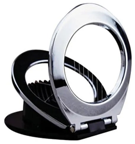 Двойна резачка за яйца KINGHOFF KH 1165, 12х9.5 см, Черен/сребрист