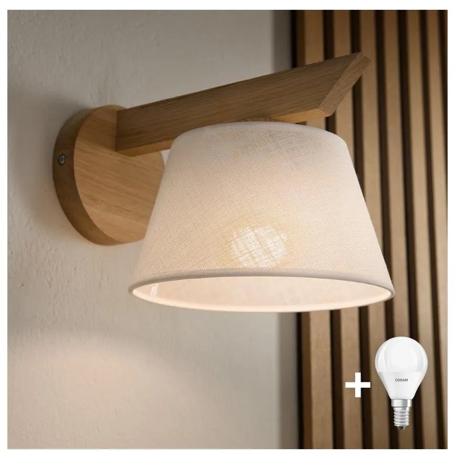 Brilagi - LED  Аплик ANTHONY 1xE14/40W/230V дъб/бял