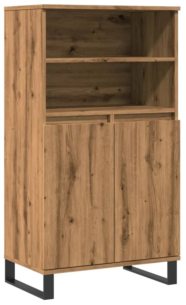 857461 vidaXL Highboard Artisan Дъб 60x36x110 cm Инженерна дървесина