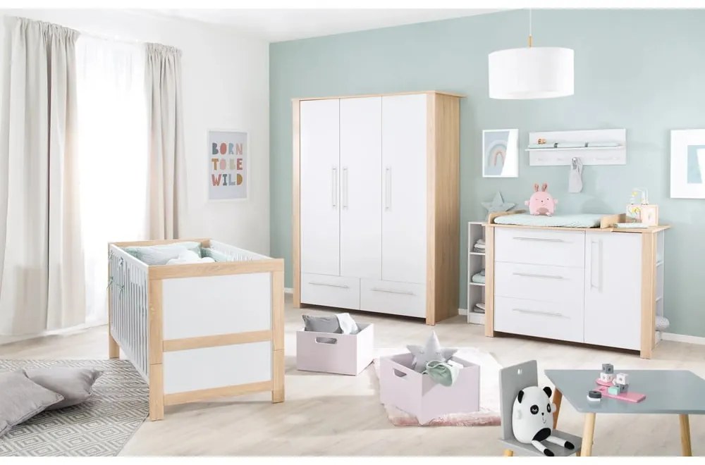 Светлосива закачалка за стена за деца Maren 2 - Roba