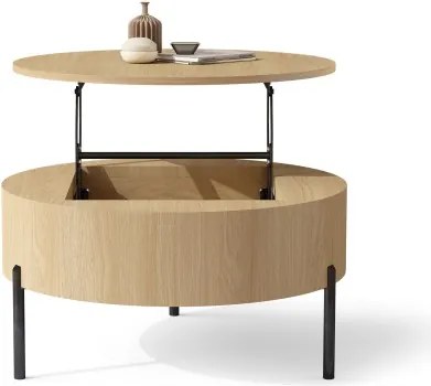 ФРИДА Оазис Дъб – МОДЕРНА ХОЛНА МАСА С ПОВДИГАЩ ПЛОТ И СКРИТО ПРОСТРАНСТВО ЗА СЪХРАНЕНИЕ