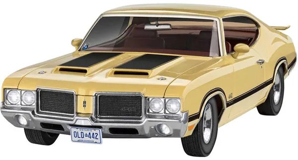 Комплект сглобяем модел, Revell, Автомобил Oldsmobile 442 Coupe 1971, 124 части