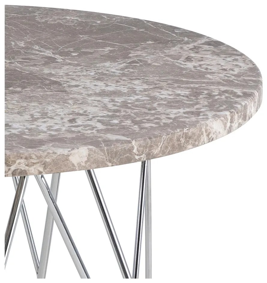 Мраморна кръгла странична масичка ø 55 cm Prunus – Actona