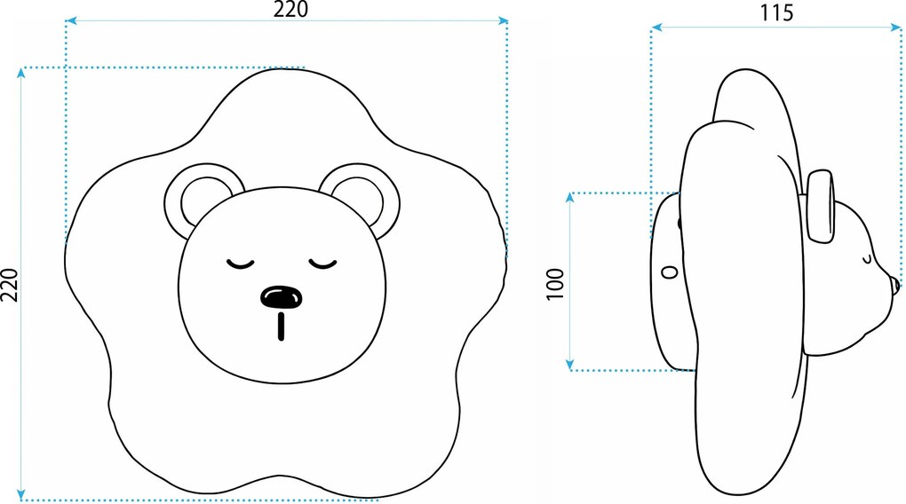 СТЕННА ЛАМПА LED G181-W WHITE BEAR