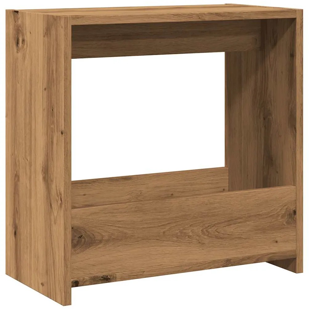 856539 vidaXL Странична маса, дъб артизан, 50x26x50 см, инженерно дърво
