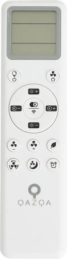 Вентилатор за таван черен вкл. LED с дистанционно управление - Steer