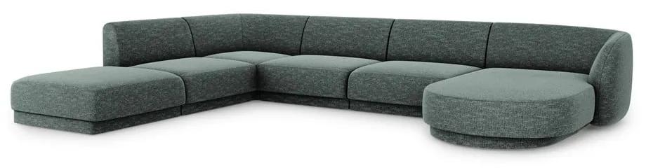 Тъмнозелен ъглов диван (ляв ъгъл) Miley - Micadoni Home