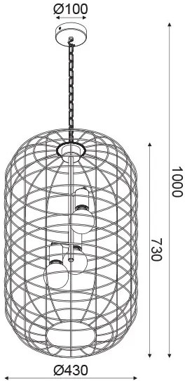 Покривна лампа 3light Earline plus