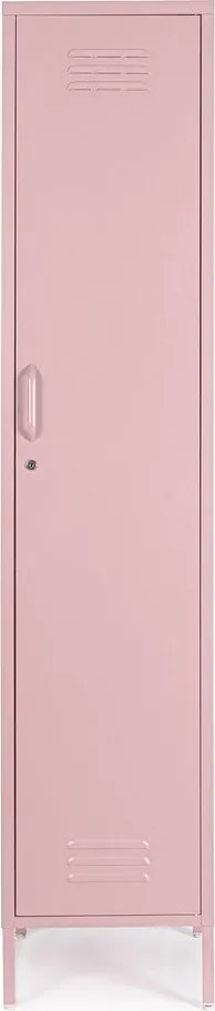 Светлорозово метално заключващ се шкафче 38x185x46 cm Cambridge – Yes Everyday