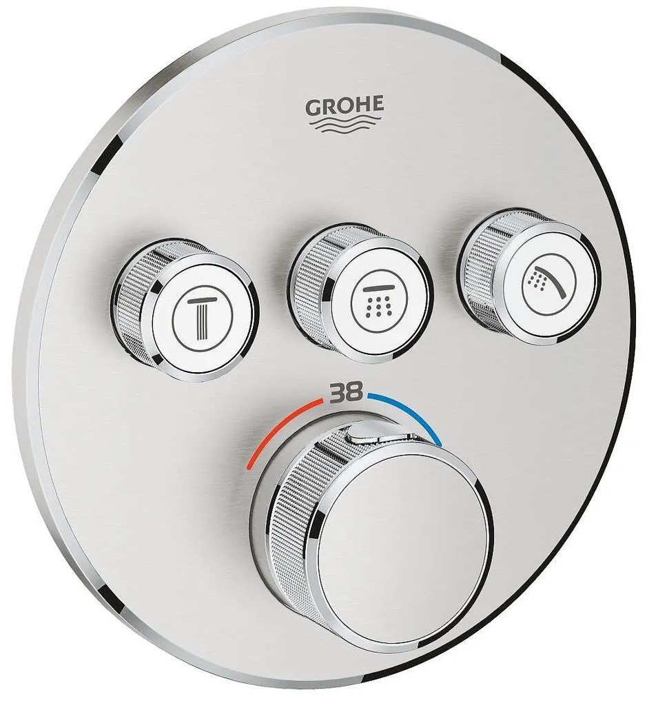 Термостат за вграждане, 29121DC0 Grohtherm SmartControl, Grohe, с 3 извода