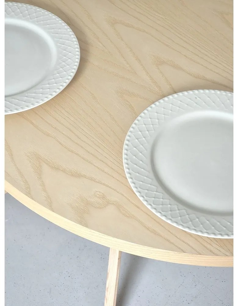 Трапезна маса от масивен ясен 90x90 cm Jubi – Ragaba