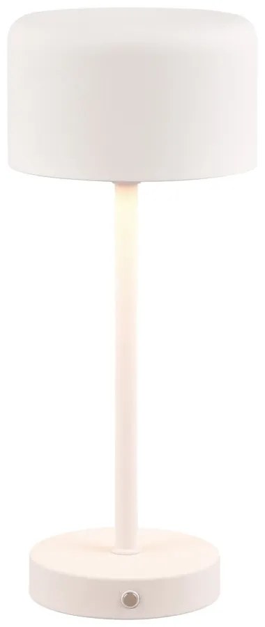 Бяла LED настолна лампа с възможност за димиране (височина 30 cm) Jeff - Reality