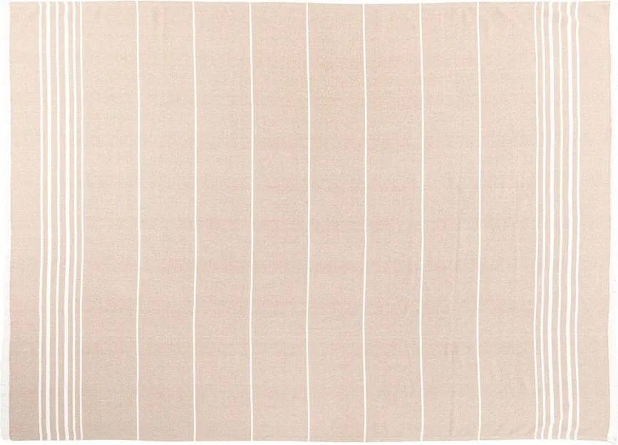 Бежово памучно одеяло 150x200 cm Solene – Tiseco Home Studio