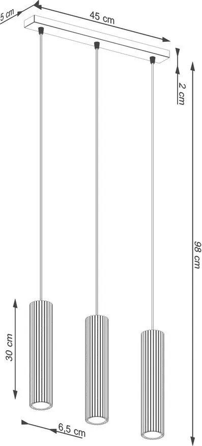 Кафяво-сиво метално висящо осветително тяло Gleam – Sollux