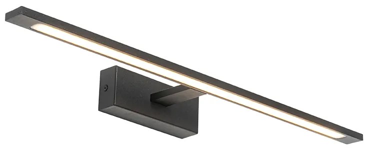 Модерен стенен аплик черен 62 см с LED IP44 - Jerre