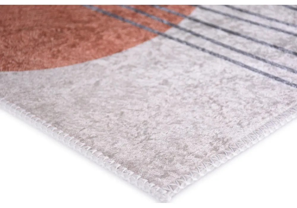 Миещ се пътека в оранжево-кремав цвят 80x200 cm - Vitaus