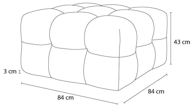 Розова табуретка за крака Cloud - Bobochic Paris