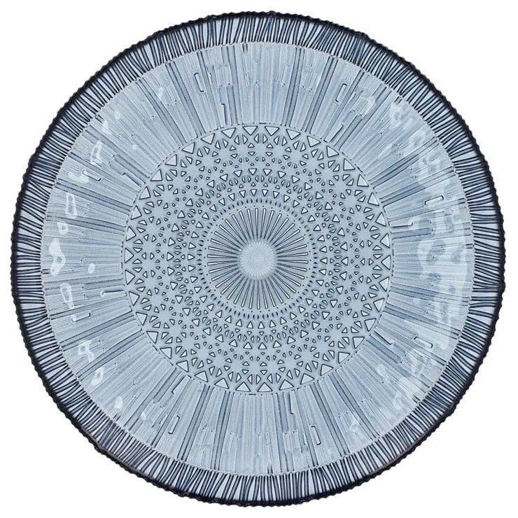 Синя стъклена чиния за сервиране ø 30 cm Kusintha - Bitz