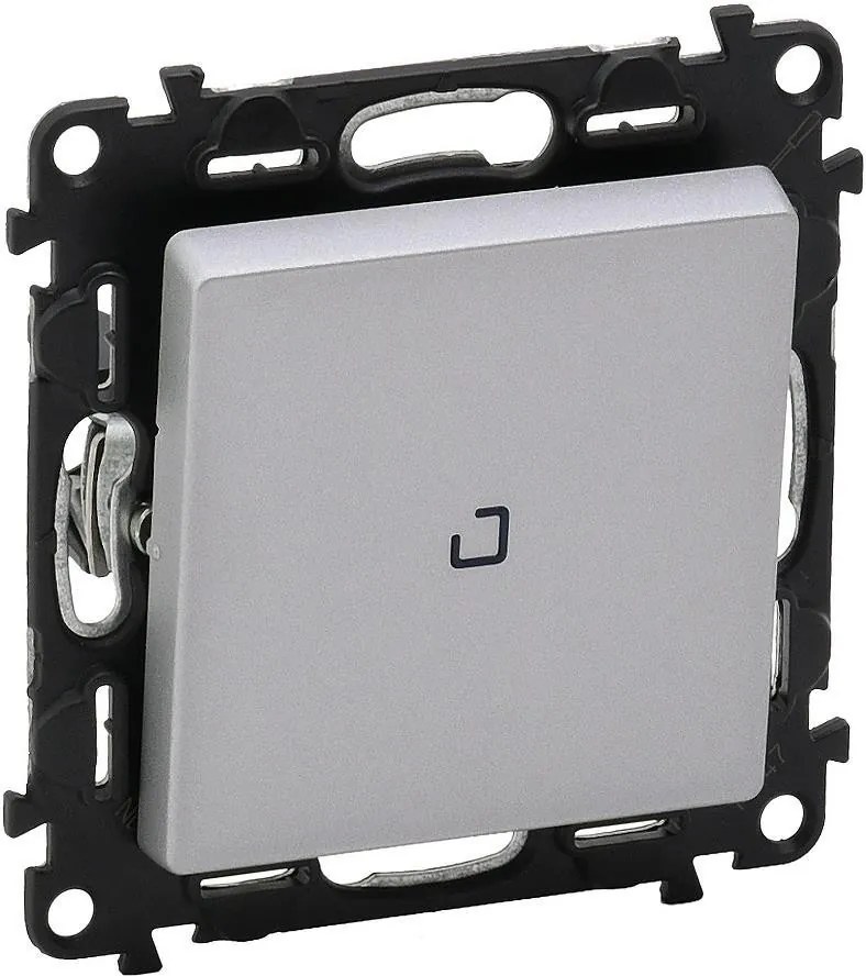 Legrand Кръстат ключ с индикация цвят алуминий Valena Life  - 752348