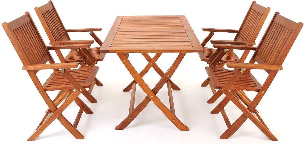 Градински комплект за 4 лица Sydney Komfort от акациева дървесина