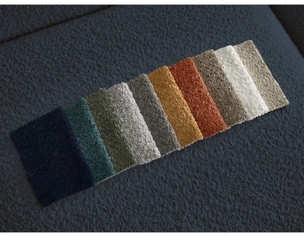 Тъмносин диван от букле 230 cm Tina – Bobochic Paris