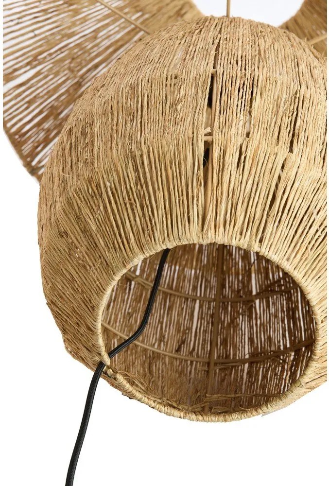 Настолна лампа в естествен цвят с абажур от юта (височина 55 cm) Maruva – Light & Living