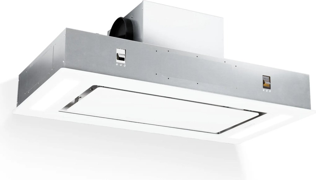 Klarstein Remy, абсорбатор, 90 cm, 630 m³/h, 230 W, 3 нива, дистанционно управление, бял