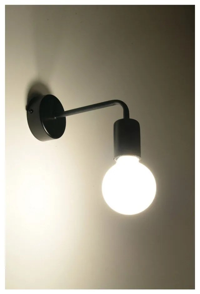 Черна стенна лампа Donato - Sollux