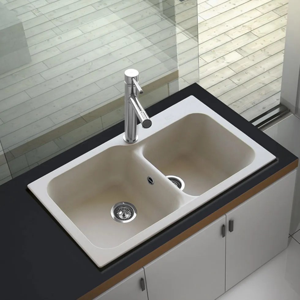 Мивка Duralit KZ200-Бяла