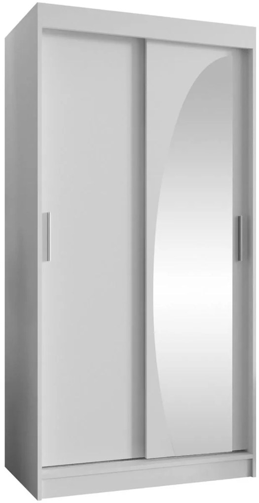 Гардероб Wika плъзгащ-Бяло-Дължина: 100 см