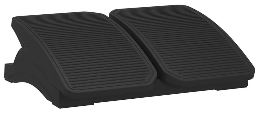 51729 vidaXL Поставка за крака, черна, 43,5x32,5x10,5 см