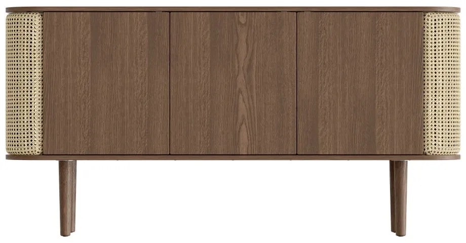 Нисък скрин с дъбов декор в естествено кафяво 150x75 cm Treasures - UMAGE