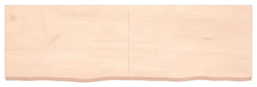 363593 vidaXL Стенен рафт, 160x50x(2-6) см, необработен масивен дъб