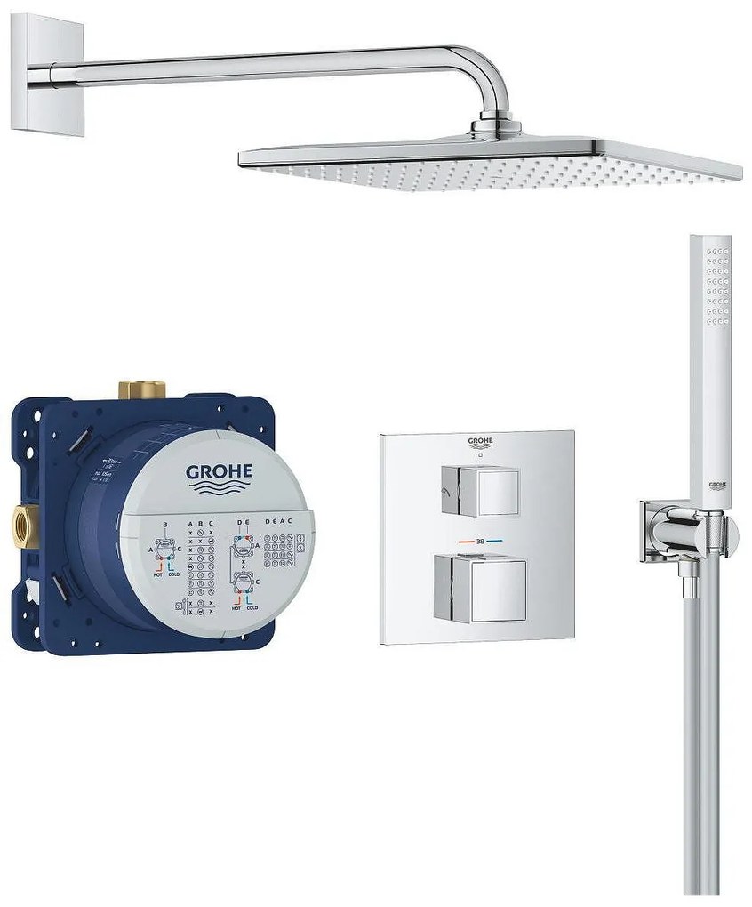 Grohtherm Cube Душ гарнитура с Rainshower Mono 310 Cube