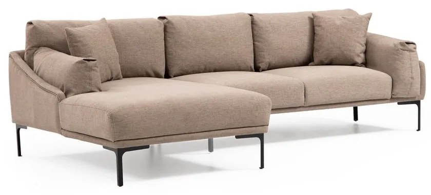 Бежов ъглов диван , ляв ъгъл Leo - Artie