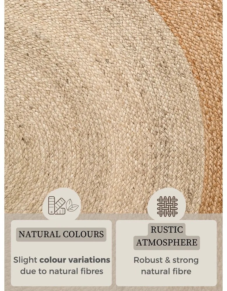 Двустранен ръчно изработен ютен кръгъл килим в цвят слонова кост ø 120 cm Jutta Ivory – Hanse Home