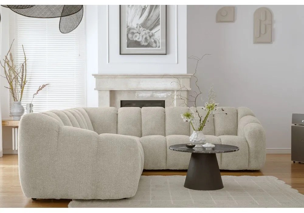 Бежов ъглов диван Shell – Miuform