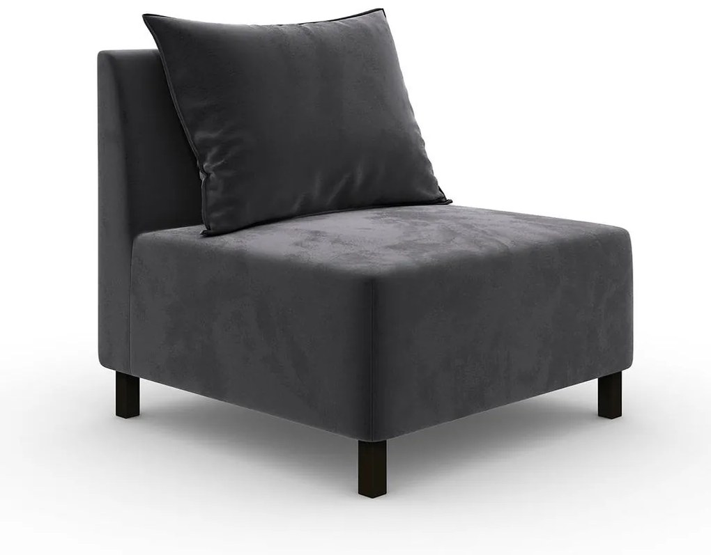 Модул Cristina среден в цвят тъмносиво, 88х88х82 см