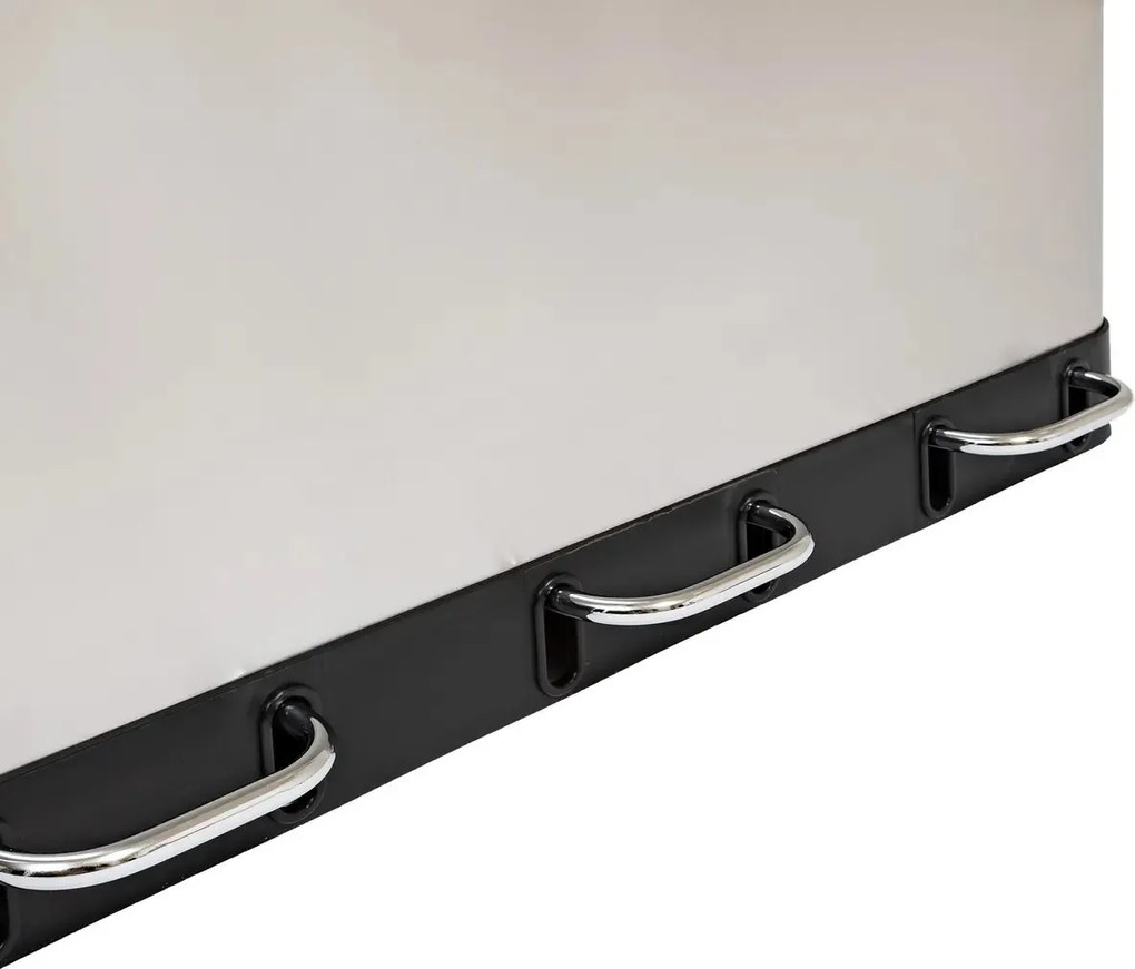 Кош за рециклиране 5five Ariane, Инокс, 3x18 l