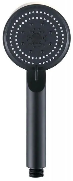 Подвижна душ глава ICH 7599MB, черен мат, 5 функции, 22.3х8.7см