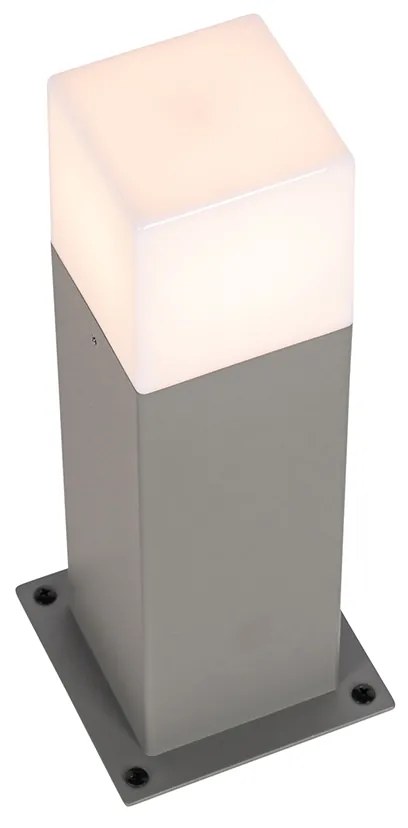 Модерна външна подова лампа сива 30 см IP44 - Denmark