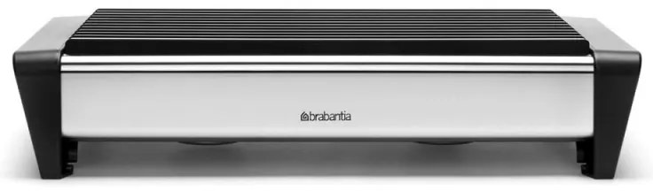 Уред за топло сервиране Brabantia 646995, 2 подгревателя, Алуминиева решетка, Ненагряващи се дръжки, Инокс/Мат