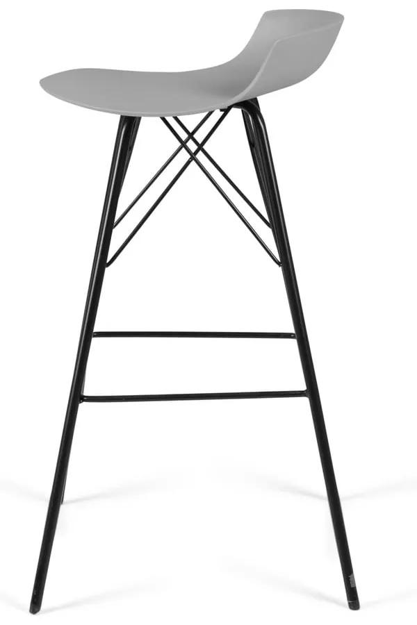 Комплект от 2 сиви бар столове Tori - Tenzo