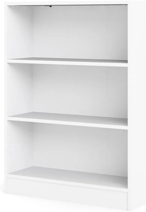 Бял шкаф за книги 79x107 cm Basic - Tvilum